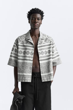 GEOMETRIK JACQUARD INCE CEKET - Zara фото 2