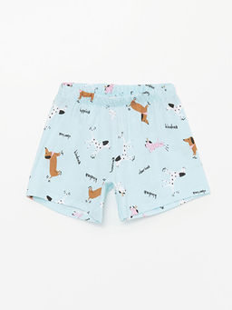 Bisiklet Yaka Bask?l? K?sa Kollu K?z ?ocuk ?ortlu Pijama Tak?m? - Waikiki фото 3