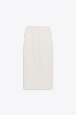 CREPE MIDI SKIRT WITH BELT - Zara фото 15
