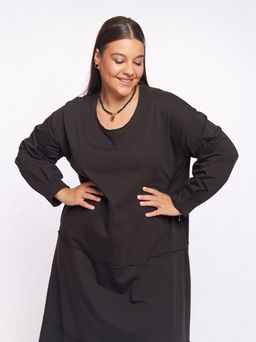 Платье со швами наружу PP56506BLK01 - Артесса фото 3