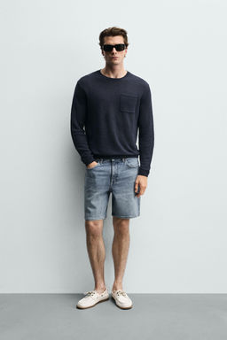 BERMUDA DENIM REGULAR FIT / Crudo - Zara фото 12