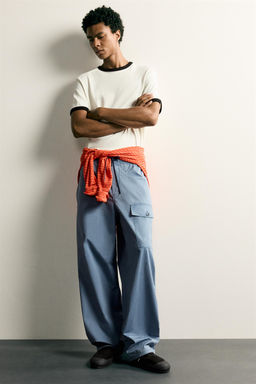 PANTAL?N CARGO RELAXED FIT / Azul vigor? - Zara фото 5