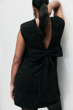 Minivestido con lazada en la espalda - H&m фото 5