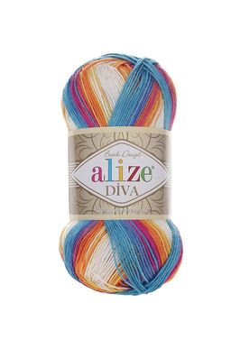 Цена за 5 мотков пряжи Diva Batik