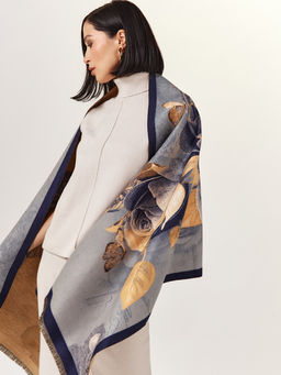 Палантин в составе шерсть и кашемир