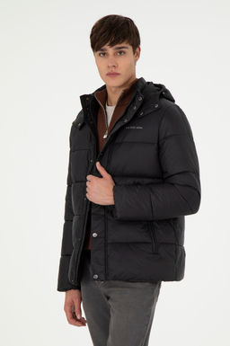 Пальто мужское U.S. Polo Assn черное из полиамида  фото 8