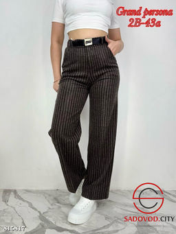 Брюки палаццо на молнии