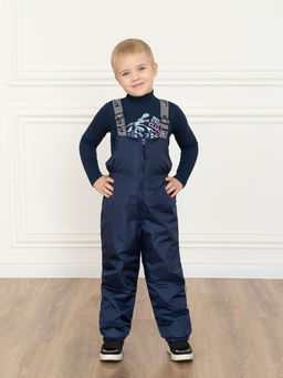 Полукомбинезон детский зимний синий (116, 60)