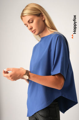 Женская асимметричная футболка Happyfox