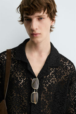 CROCHET TEXTURED SHIRT - Zara фото 6