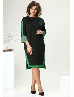 Платье Romanovich Style 1-2465 черный/зеленый