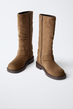 BUCKLED KNEE-HIGH BOOTS - Zara фото 3
