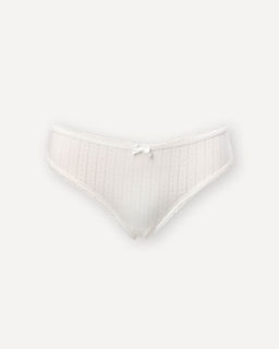 Трусы-бикини молочного цвета