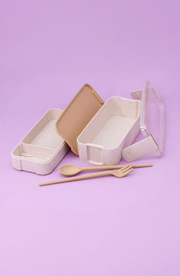 Ланчбокс "Convenient", white, 2 яруса (750 мл)