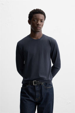 BASIC SLIM FIT T-SHIRT - Zara фото 18