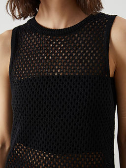 Bisiklet Yaka Ajurlu Kad?n Triko Atlet