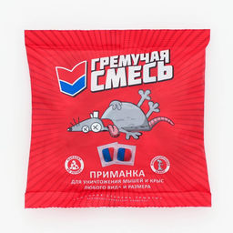 Тесто - брикеты от грызунов Гремучая смесь, пакет, 200 г