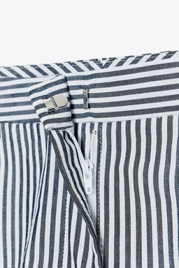 STRIPED CULOTTES WITH BELT - Zara фото 15