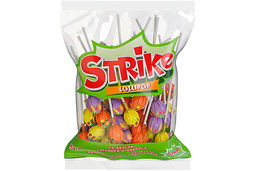 Strike, карамель на палочке с двойными вкусами, 565 г