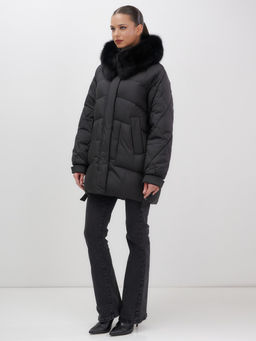 Куртка зимняя женская с мехом и капюшоном  Бренд: Visdeer  фото 13