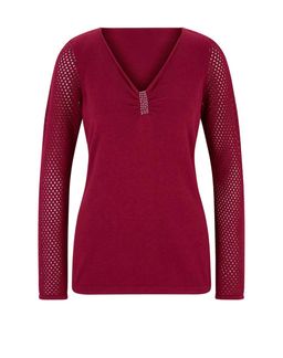 Пуловер, вишневый - Ashley brooke фото 2