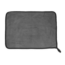 Цена за 2 шт. Тряпка для мытья автомобиля, CARTAGE, микрофибра, 400 г/м², 30×40 cм, желто-серая