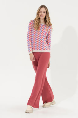 Женские темно-розовые трикотажные брюки - U.s. polo assn фото 3