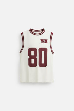 CONTRAST VARSITY TANK TOP - Zara фото 8