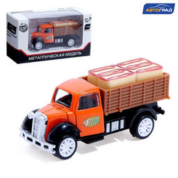 Грузовик металлический Бортовой, инерция, МИКС