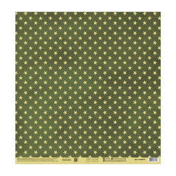 Цена за 10 шт. Бумага для скрапбукинга «Армейские звёзды», 30,5 х 32 см, 190 г/м²
