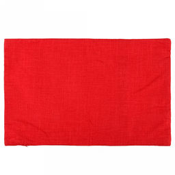 Наволочка декоративная 32х50см "Пуговицы" красный, 2-х сторонняя, искусственная ткань, подкладка-флизелин, на молнии (Китай)