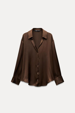 SATIN SHIRT - Zara фото 25