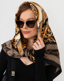 Большой, мягкий, тонкий и очень нежный двусторонний платок с рисунком. - Tantino фото 14