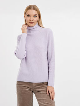 водолазка женская сиреневая из шерсти - Glenfield фото 4