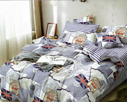 КПБ Поплин Эксклюзив (молния) - ДИСПУТ 2 сп. с Евро простыней (на молнии с нав.70х70)