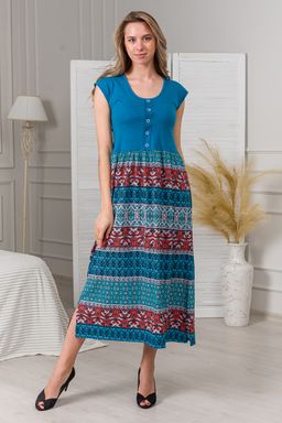 Сарафан женский из кулирки Лисандра бирюза - Амадэль фото 6