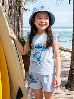 Lilo & Stitch Bask?l? F?rf?rl? K?z ?ocuk Ti??rt