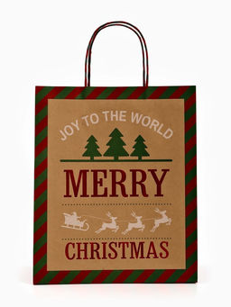 Набор подарочных пакетов «Новогодний», 3 шт, тиснение, 25 × 4 × 30.5 см, 30 × 40 × 11.5 см, 18 × 23 × 10 см