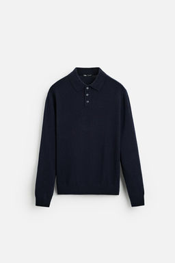 WOOL KNIT POLO SHIRT - Zara фото 6