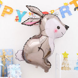 Цена за 3 шт. Воздушный шар фольгированный 31" «Заяц»