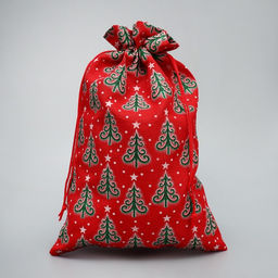 Цена за 5 шт. Мешочек подарочный холща Добра в Новом Году, ёлки, 20 х 30 см +/- 1.5 см - Дарите счастье фото 2