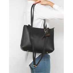 Сумка женская искусственная кожа YDR-3180, 1отд+карм/перег, плечевой ремень, черный SALE 257571 - Adelia фото 5