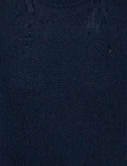 Темно-синяя приталенная трикотажная футболка с круглым вырезом - Cacharel фото 6