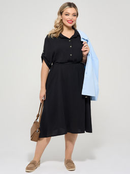 Платье 0258-1с глубокий черный - Dora фото 21