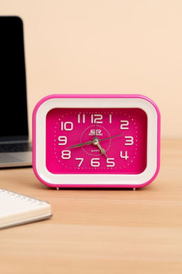 Часы-будильник Bright rectangle, pink