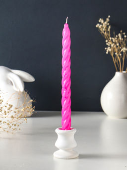 Набор: свечи ароматизированные витые 1.9×24 см, 4 шт., 40 г, 8 ч, французская ваниль