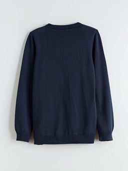 Sonic Bask?l? Erkek ?ocuk Triko Kazak