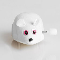 Мышь заводная, 7 см, белая - Пижон фото 5