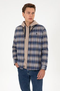 Erkek A__k Lacivert Uzun Kollu G_mlek