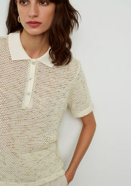 Bej Polo Tisort - Mavi фото 5